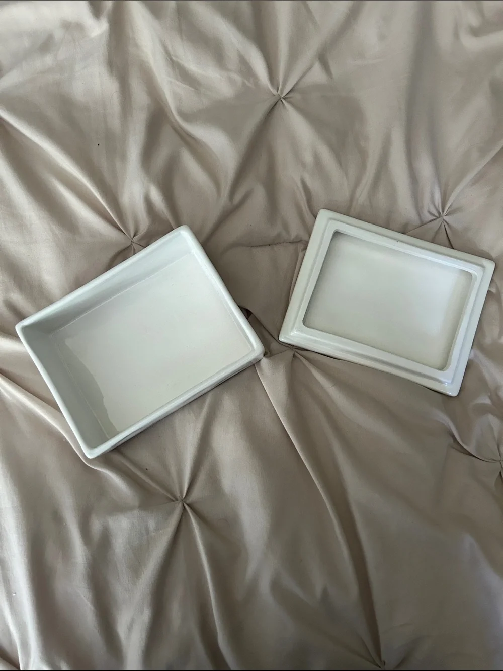 Rae Dunn Jewelry Box White Ceramic JEWELRY Trinket Box